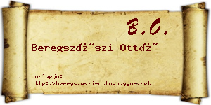 Beregszászi Ottó névjegykártya