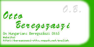 otto beregszaszi business card